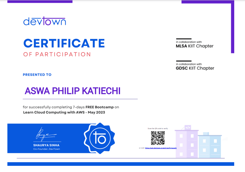 Sports Certificate 3