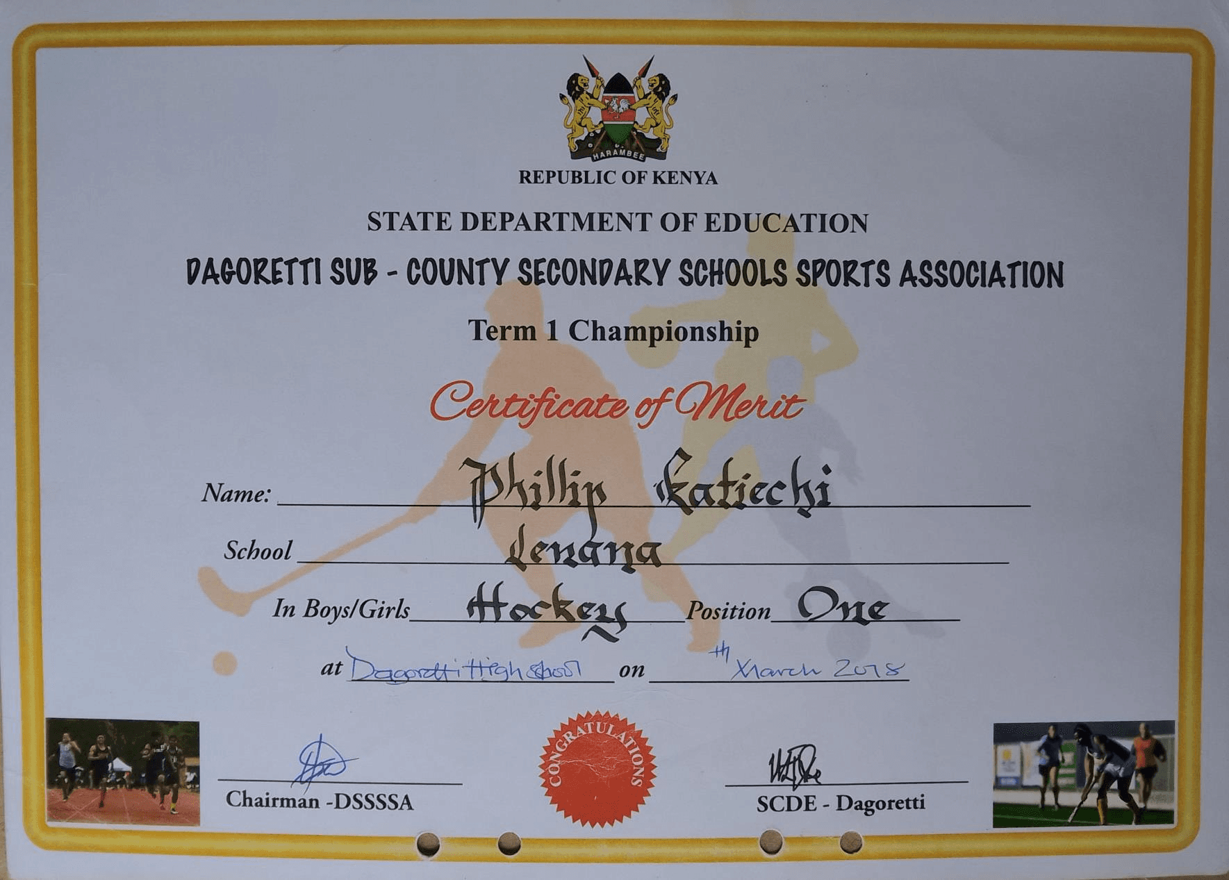 Technology Certificate 1