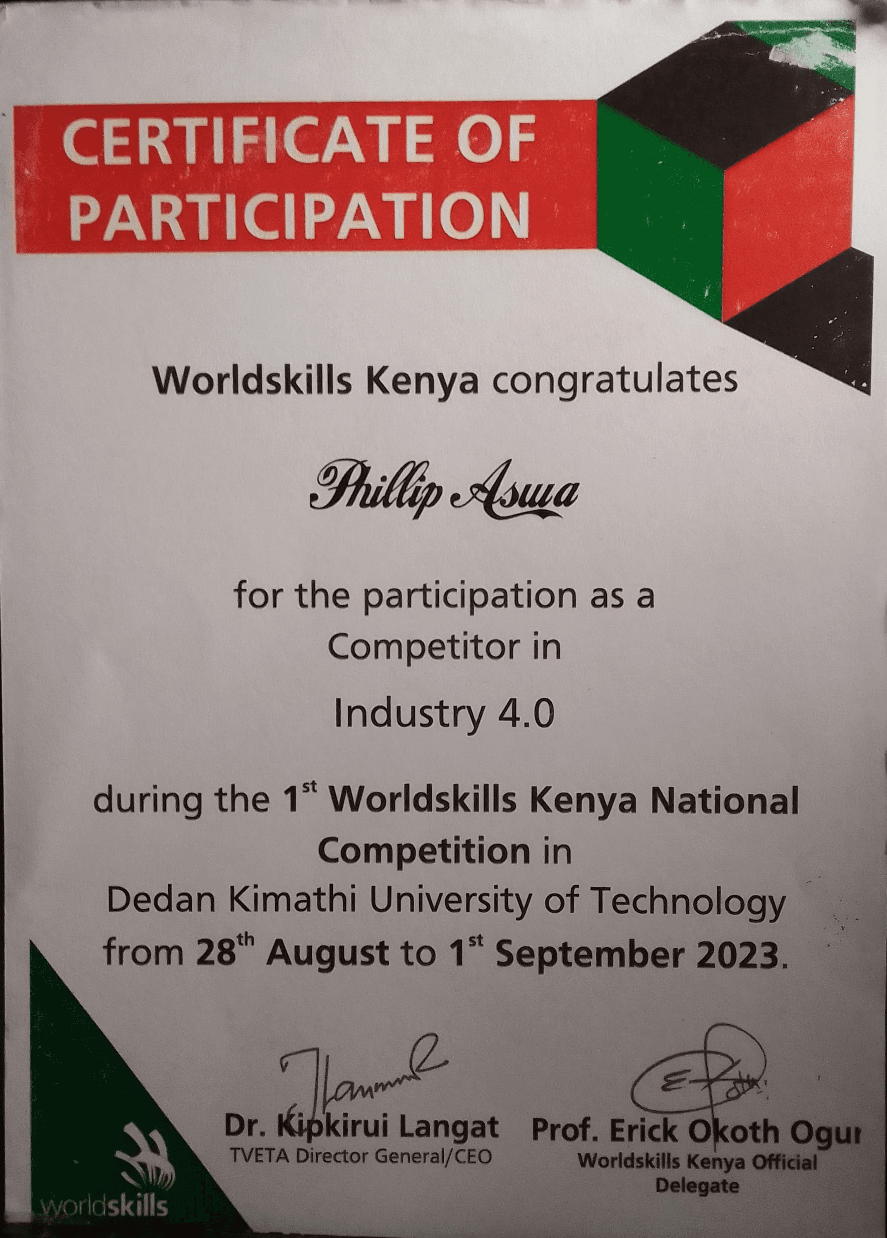 Sports Certificate 1