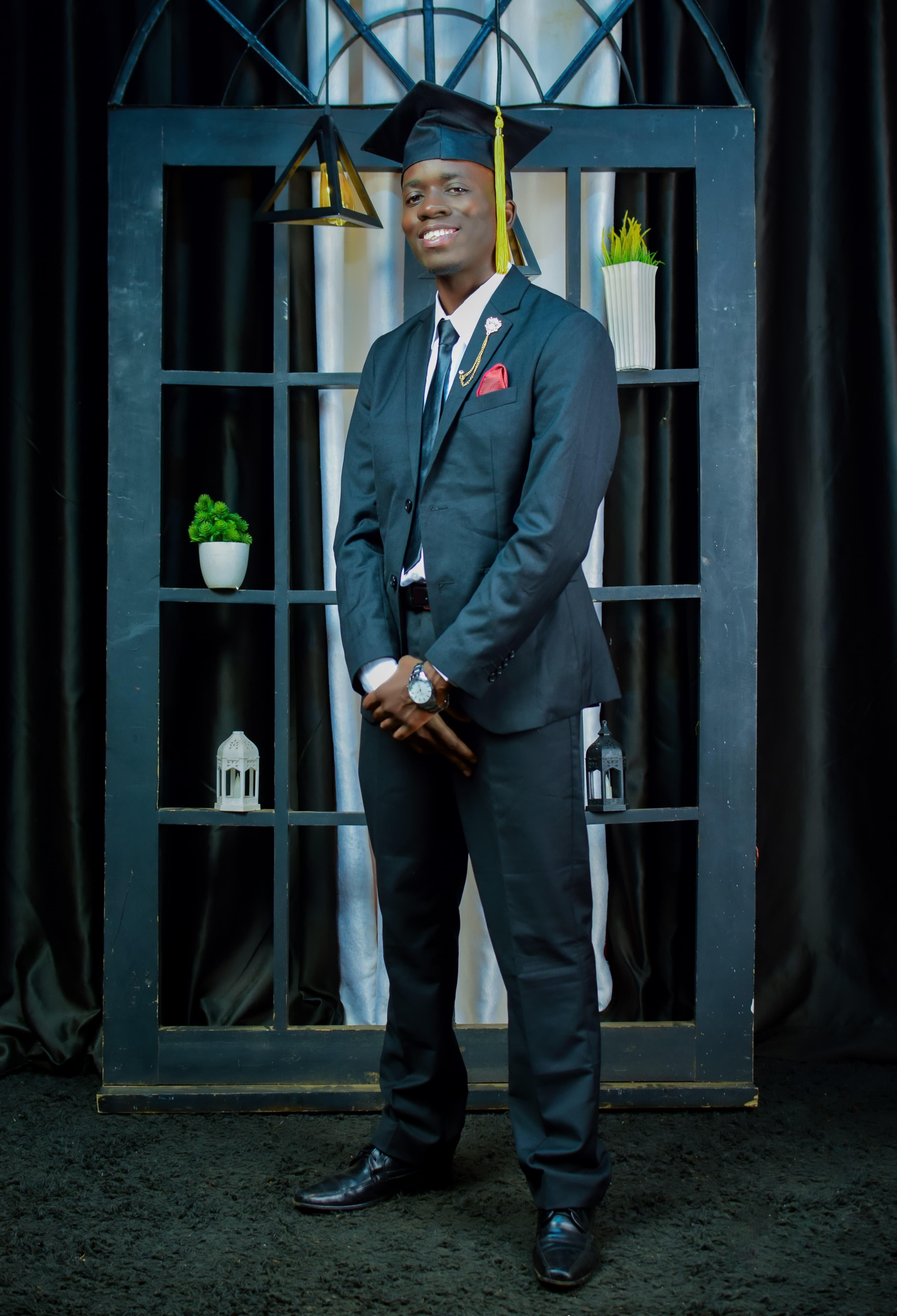 Phiip Aswa graduation photo