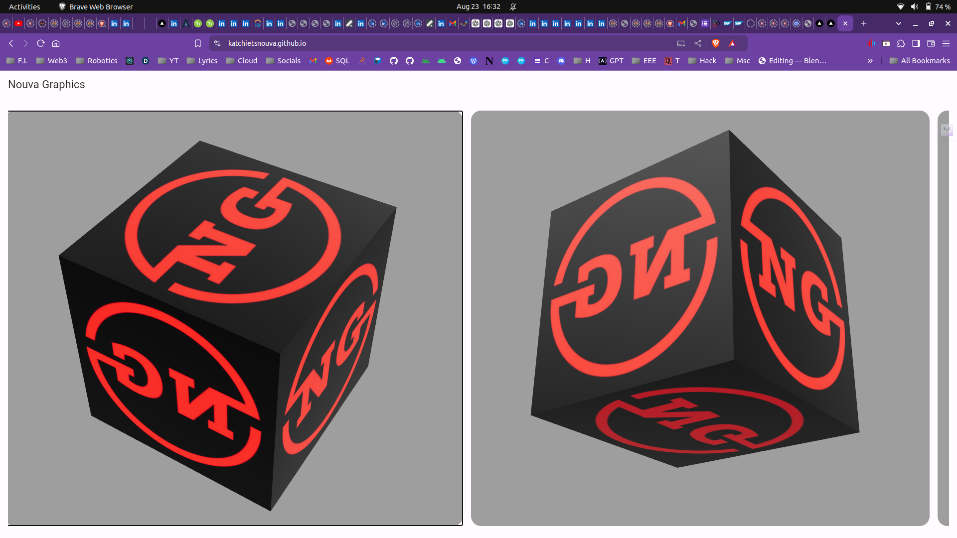 Interactive 3D Website