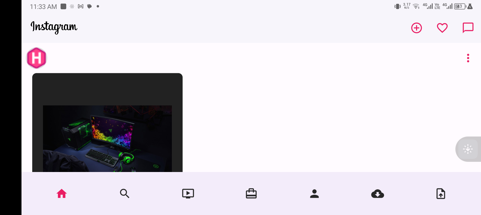 Fullstack Cross-Platform Instagram Clone